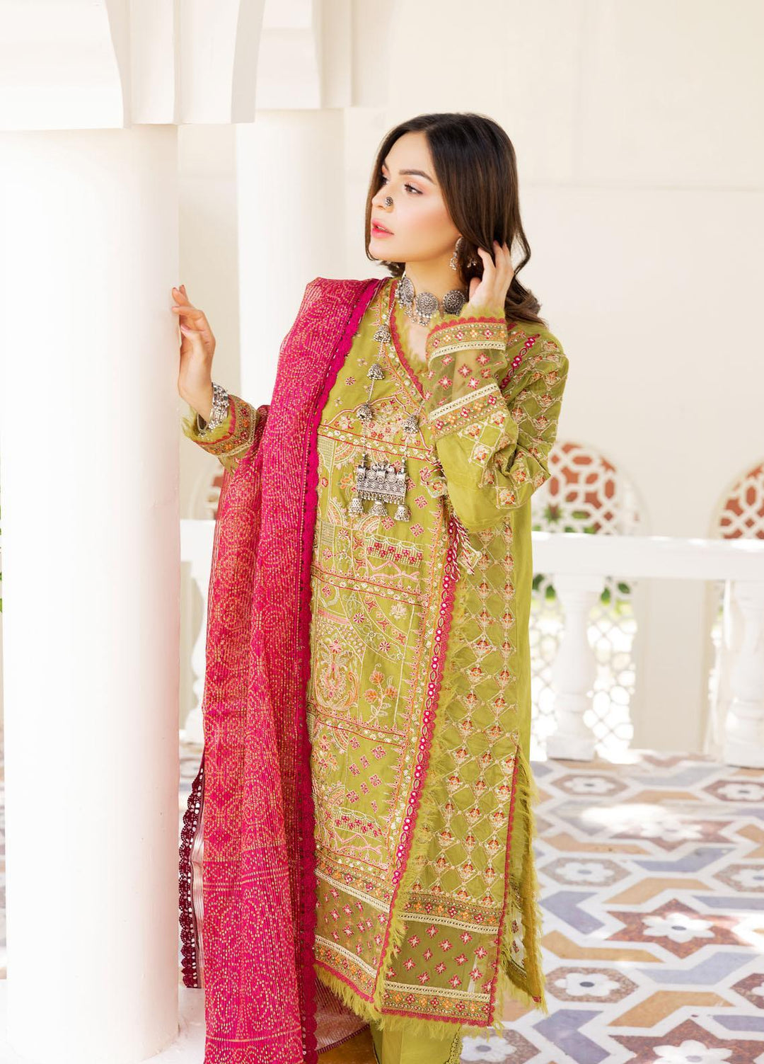 Neelos Embroidered Lawn Suits Unstitched 3 Piece NL22EL SAHAL - Summer Collection