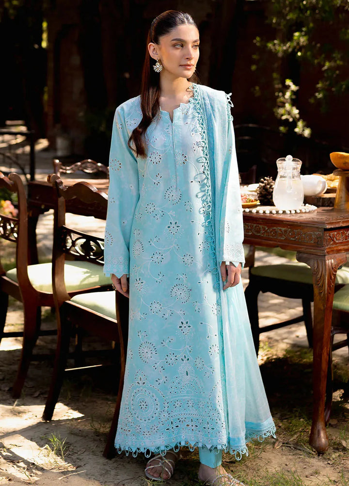 Neeshay Embroidered Lawn Suit Unstitched 3 Piece NSH24P Oasis - Summer Collection