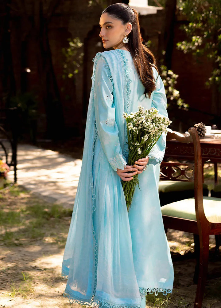 Neeshay Embroidered Lawn Suit Unstitched 3 Piece NSH24P Oasis - Summer Collection