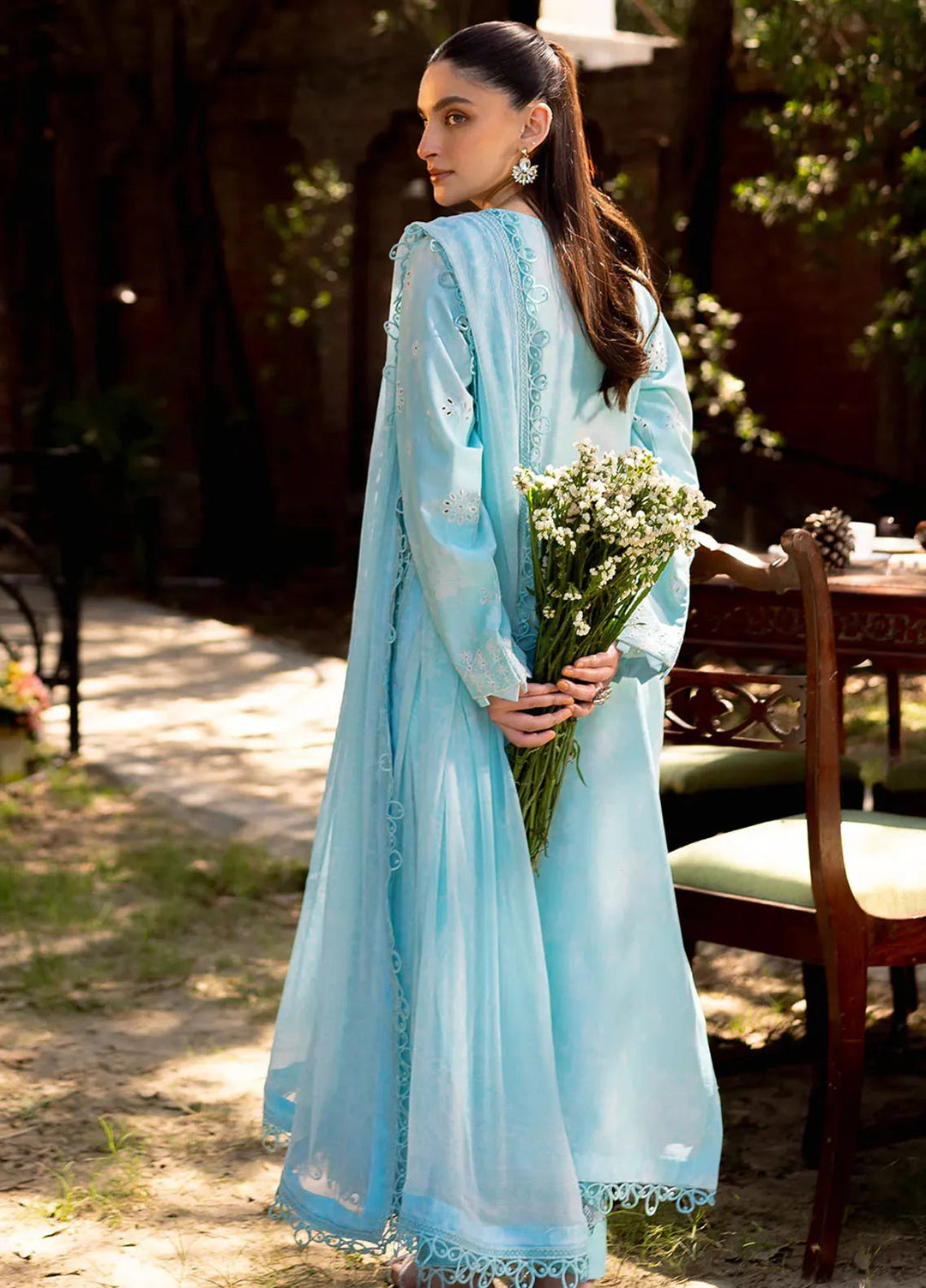 Neeshay Embroidered Lawn Suit Unstitched 3 Piece NSH24P Oasis - Summer Collection