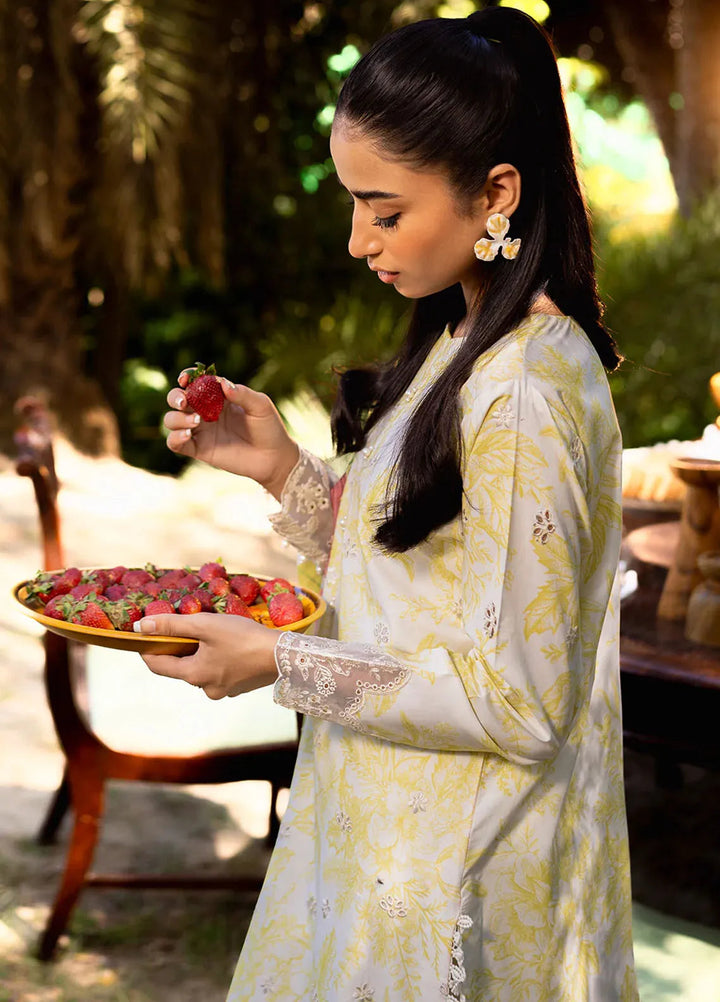 Neeshay Embroidered Lawn Suit Unstitched 3 Piece NSH24P Olivine - Summer Collection