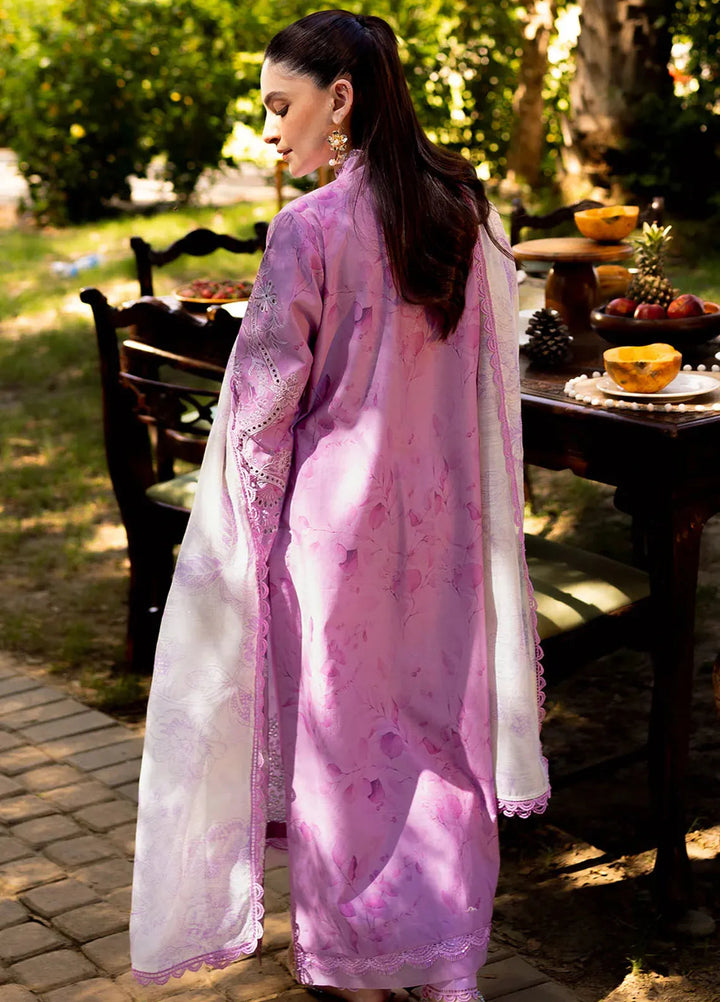 Neeshay Embroidered Lawn Suit Unstitched 3 Piece NSH24P Petal - Summer Collection