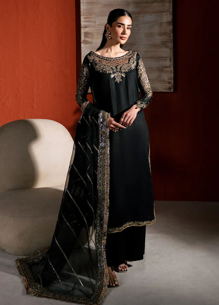 Neeshay Pret Embroidered Raw Silk 3 Piece Suit RS-04