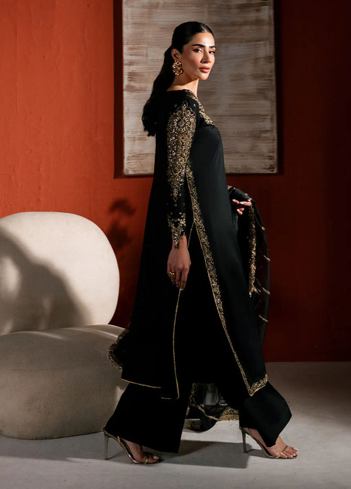 Neeshay Pret Embroidered Raw Silk 3 Piece Suit RS-04