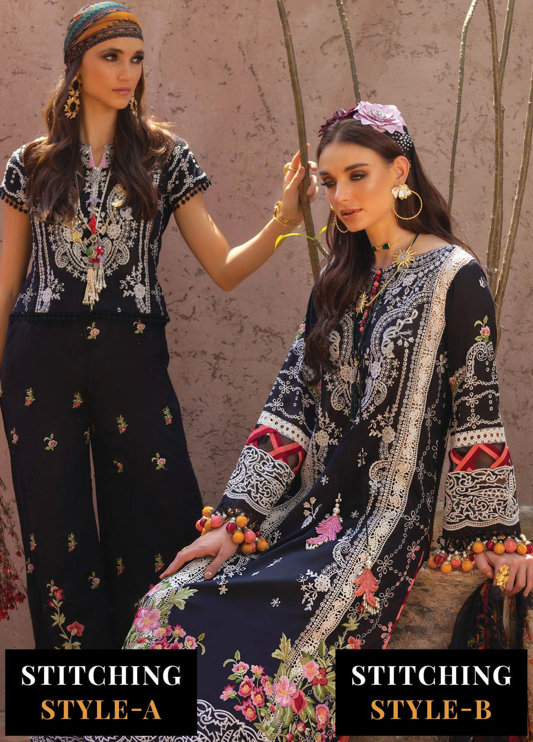Neroli By Annus Abrar Embroidered Lawn Suit Unstitched 3 Piece ABR24NL AA-NLL24-01 - Luxury Summer Collection