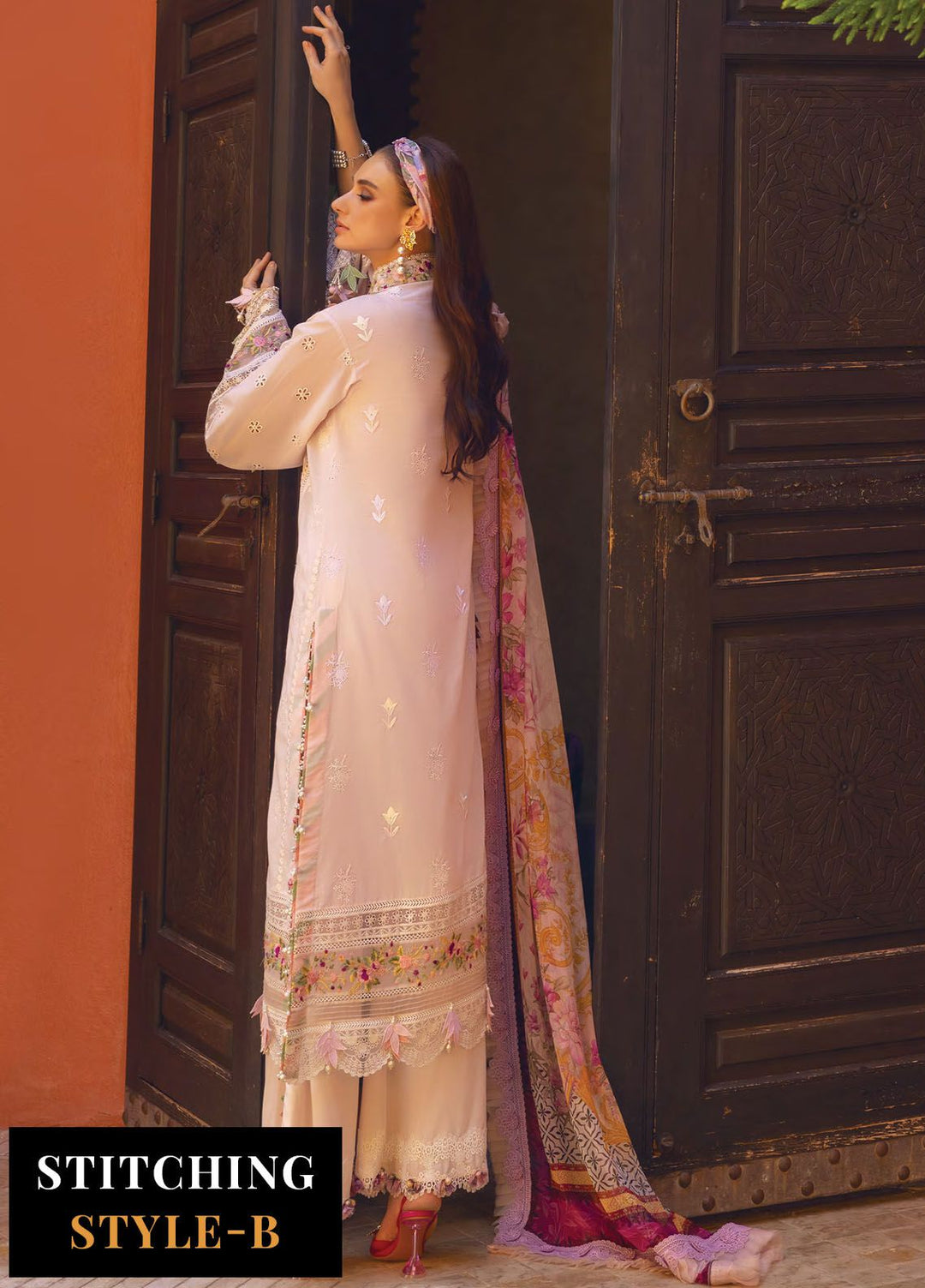 Neroli By Annus Abrar Embroidered Lawn Suit Unstitched 3 Piece ABR24NL AA-NLL24-06 - Luxury Summer Collection