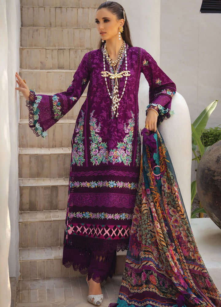 Neroli By Annus Abrar Embroidered Lawn Suit Unstitched 3 Piece ABR24NL AA-NLL24-07 - Luxury Summer Collection