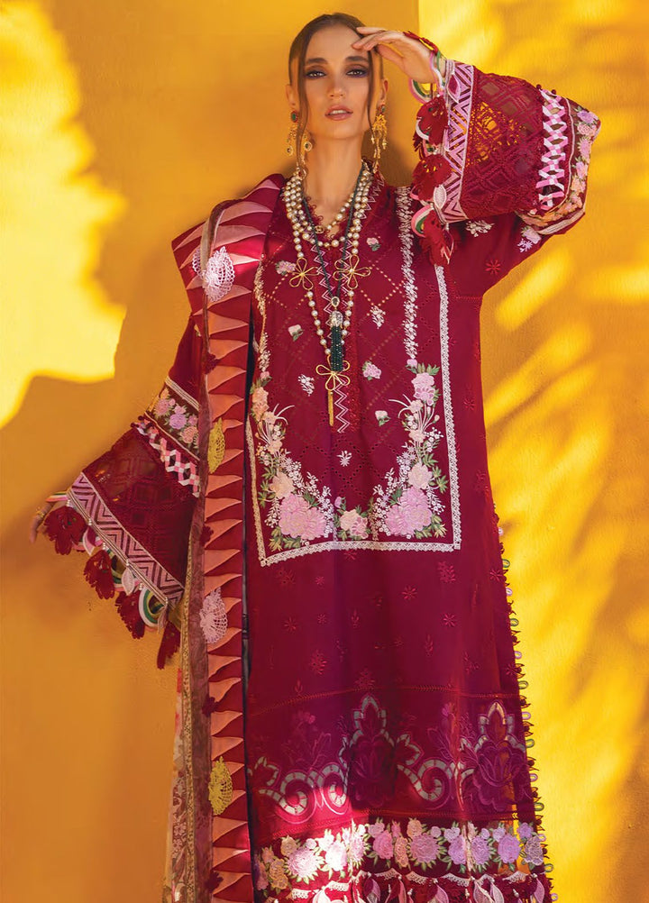 Neroli By Annus Abrar Embroidered Lawn Suit Unstitched 3 Piece ABR24NL AA-NLL24-08 - Luxury Summer Collection