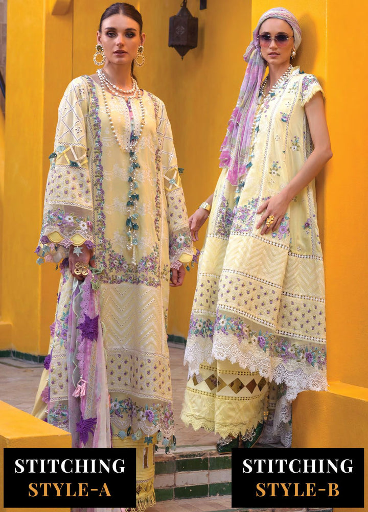 Neroli By Annus Abrar Embroidered Lawn Suit Unstitched 3 Piece ABR24NL AA-NLL24-10 - Luxury Summer Collection