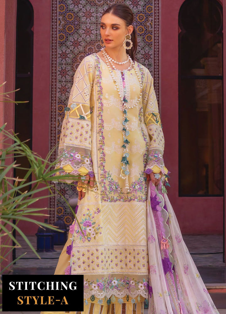 Neroli By Annus Abrar Embroidered Lawn Suit Unstitched 3 Piece ABR24NL AA-NLL24-10 - Luxury Summer Collection