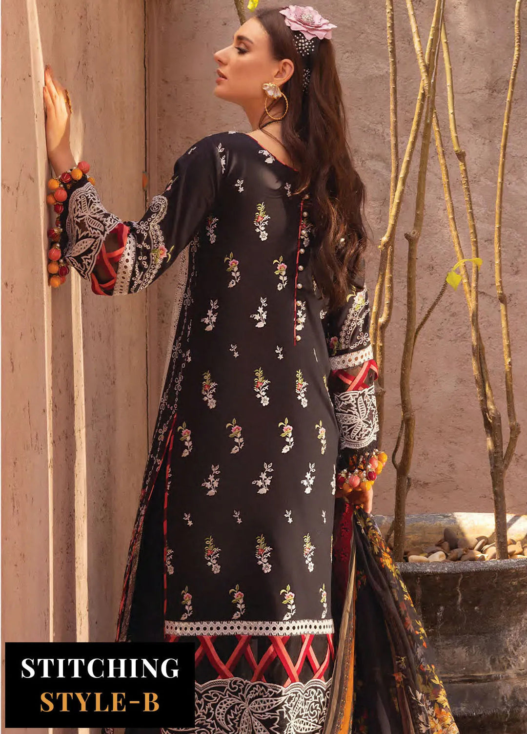 Neroli By Annus Abrar Embroidered Lawn Unstitched Suit 3 Piece ABR24NL AA-NLL24-01 - Luxury Summer Collection