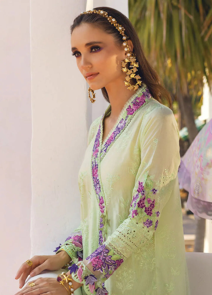 Neroli By Annus Abrar Embroidered Lawn Unstitched Suit 3 Piece ABR24NL AA-NLL24-03 - Luxury Summer Collection
