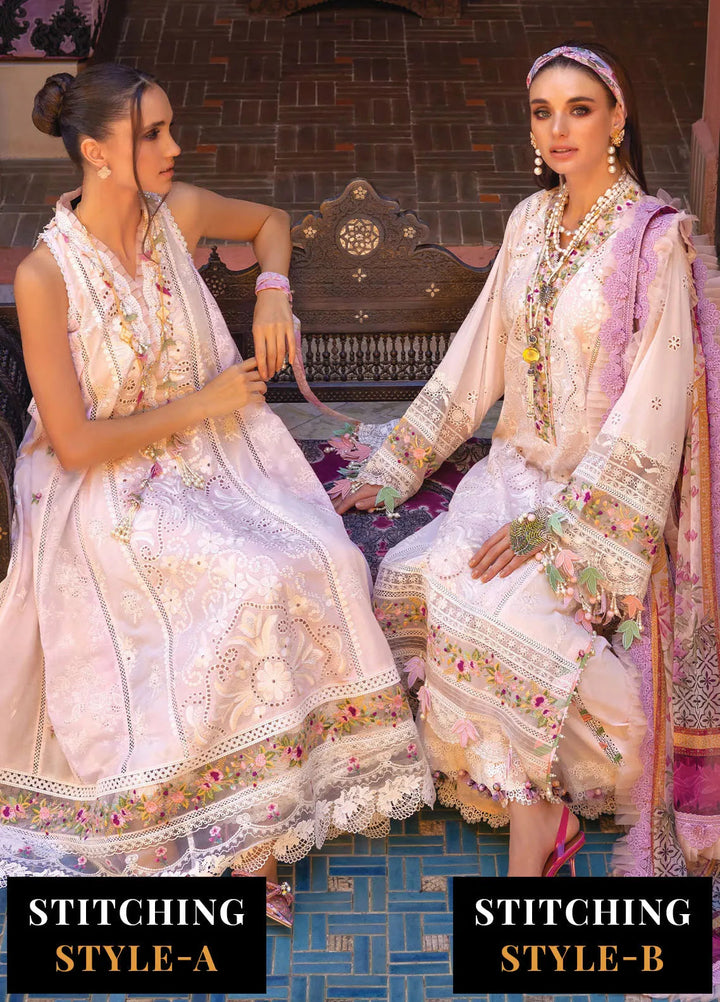 Neroli By Annus Abrar Embroidered Lawn Unstitched Suit 3 Piece ABR24NL AA-NLL24-06 - Luxury Summer Collection