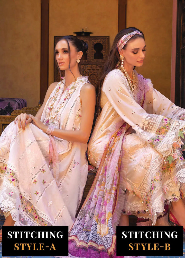 Neroli By Annus Abrar Embroidered Lawn Unstitched Suit 3 Piece ABR24NL AA-NLL24-06 - Luxury Summer Collection