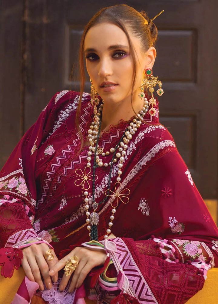 Neroli By Annus Abrar Embroidered Lawn Unstitched Suit 3 Piece ABR24NL AA-NLL24-08 - Luxury Summer Collection