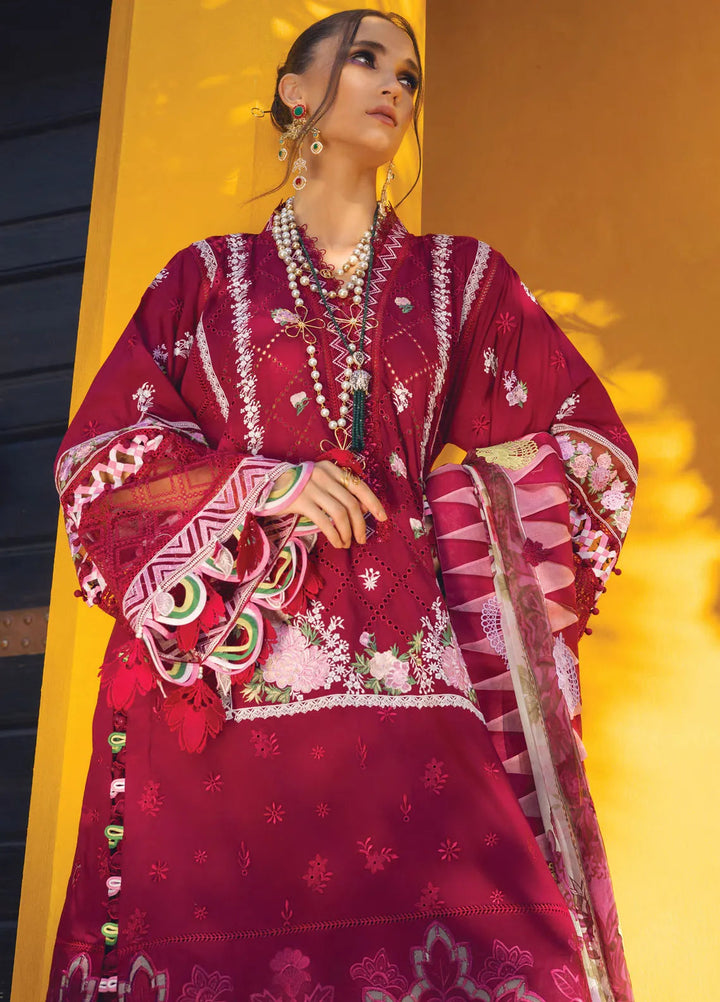 Neroli By Annus Abrar Embroidered Lawn Unstitched Suit 3 Piece ABR24NL AA-NLL24-08 - Luxury Summer Collection