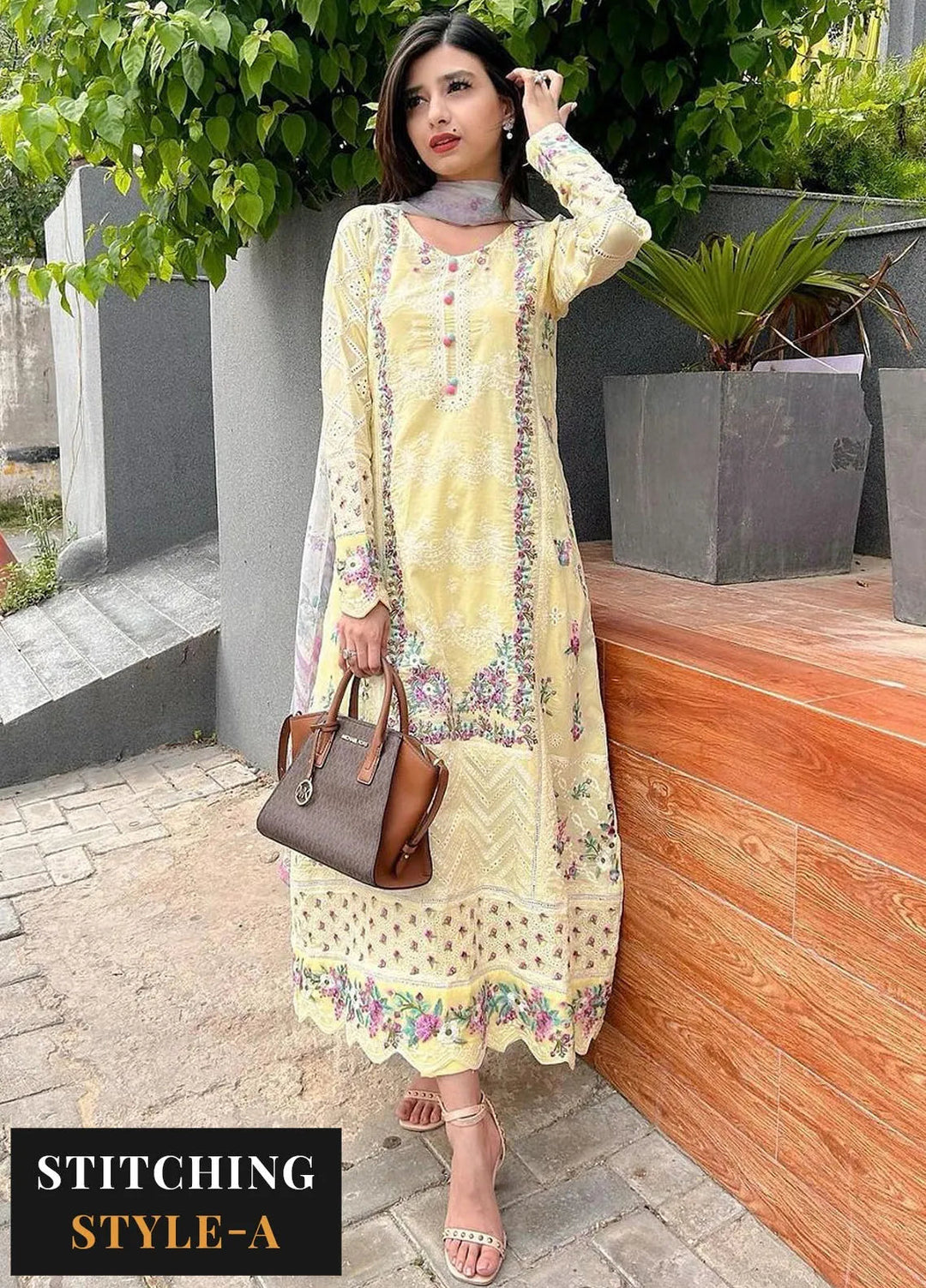 Neroli By Annus Abrar Embroidered Lawn Unstitched Suit 3 Piece ABR24NL AA-NLL24-10 - Luxury Summer Collection