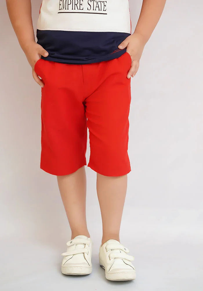 Ochre RTW Solids Cotton Shorts Boys 1 Piece OCB-05 - Summer Collection