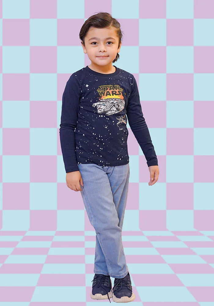 Ochre RTW Printed Cotton T-Shirt Boys 1 Piece OKB-279 - Summer Collection