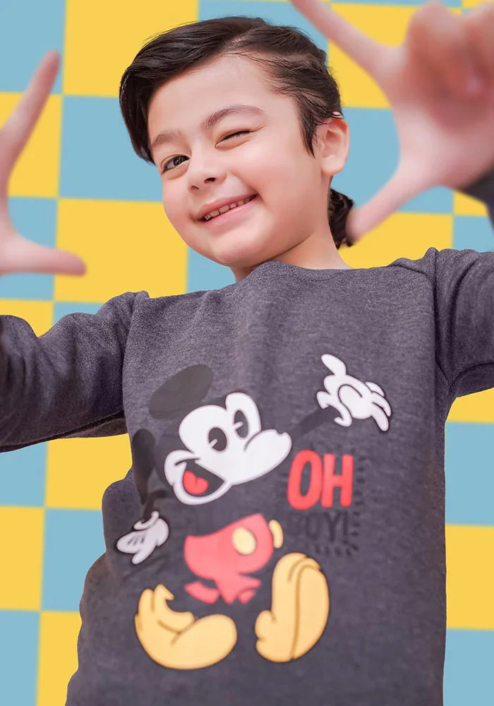 Ochre RTW Printed Fleece Sweatshirt Boys 1 Piece OKB-256 - Winter Collection