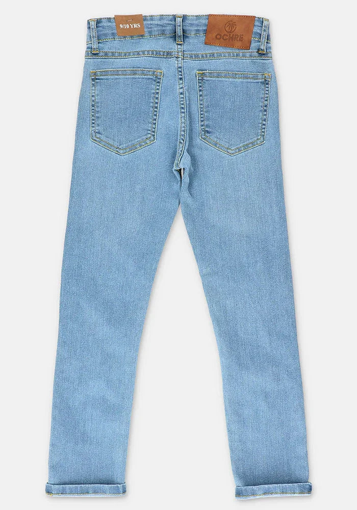 Ochre RTW Solids Girls Denim 1 Piece Girls Jeans - Summer Collection