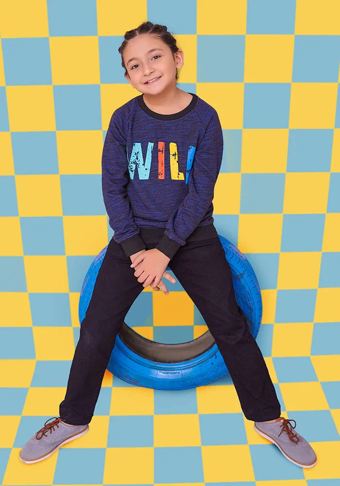 Ochre RTW Printed Fleece Sweatshirt Girls 1 Piece OKB-262 - Winter Collection