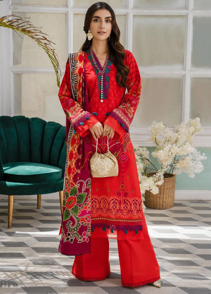 Nigar By RajBari Printed Lawn Suits Unstitched 3 Piece RB23N 1B - Summer Collection