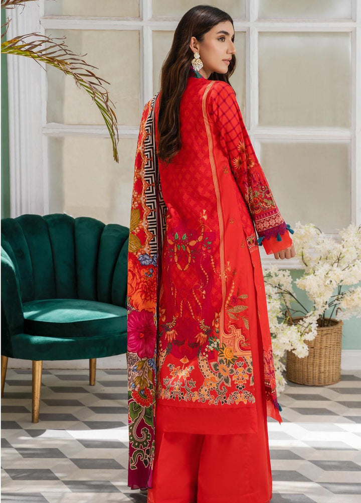 Nigar By RajBari Printed Lawn Suits Unstitched 3 Piece RB23N 1B - Summer Collection