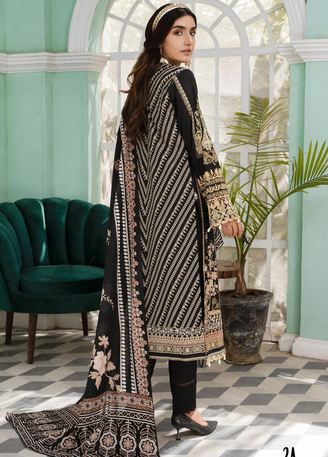 Nigar By RajBari Printed Lawn Suits Unstitched 3 Piece RB23N 2A - Summer Collection