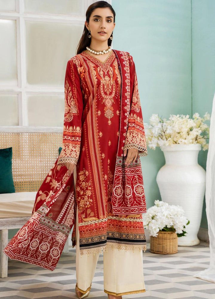 Nigar By RajBari Printed Lawn Suits Unstitched 3 Piece RB23N 2B - Summer Collection