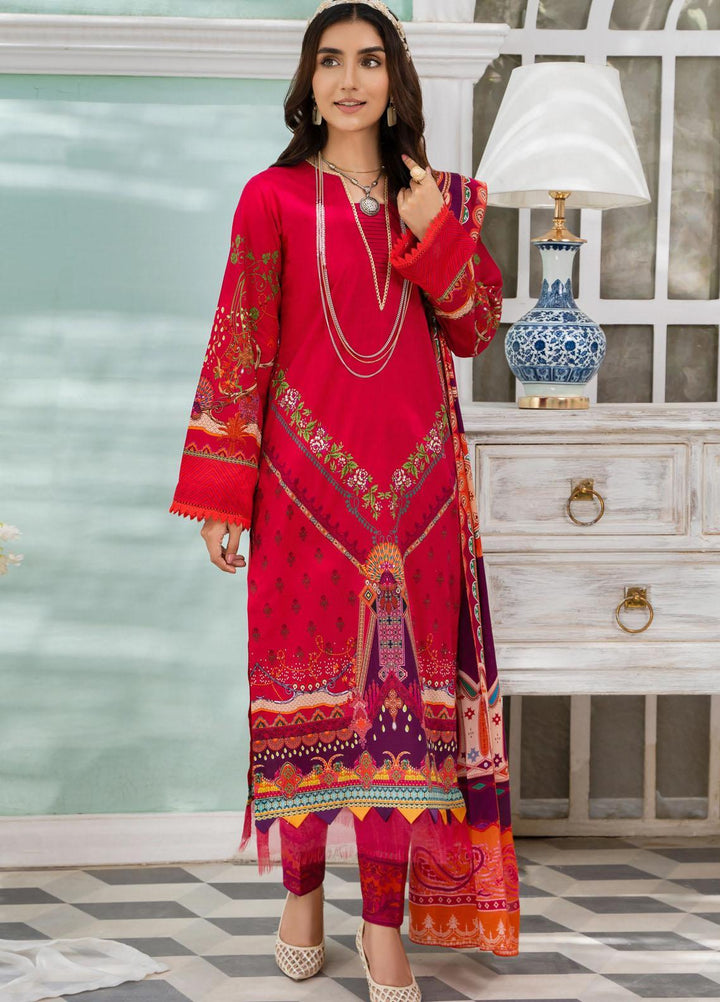 Nigar By RajBari Printed Lawn Suits Unstitched 3 Piece RB23N 3A - Summer Collection