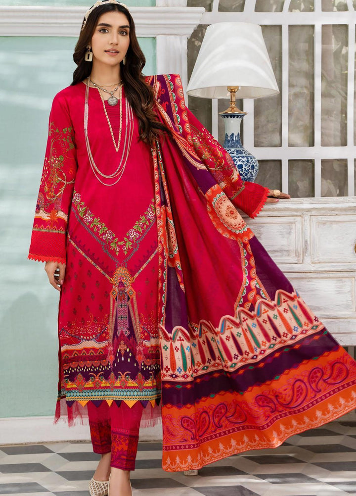 Nigar By RajBari Printed Lawn Suits Unstitched 3 Piece RB23N 3A - Summer Collection