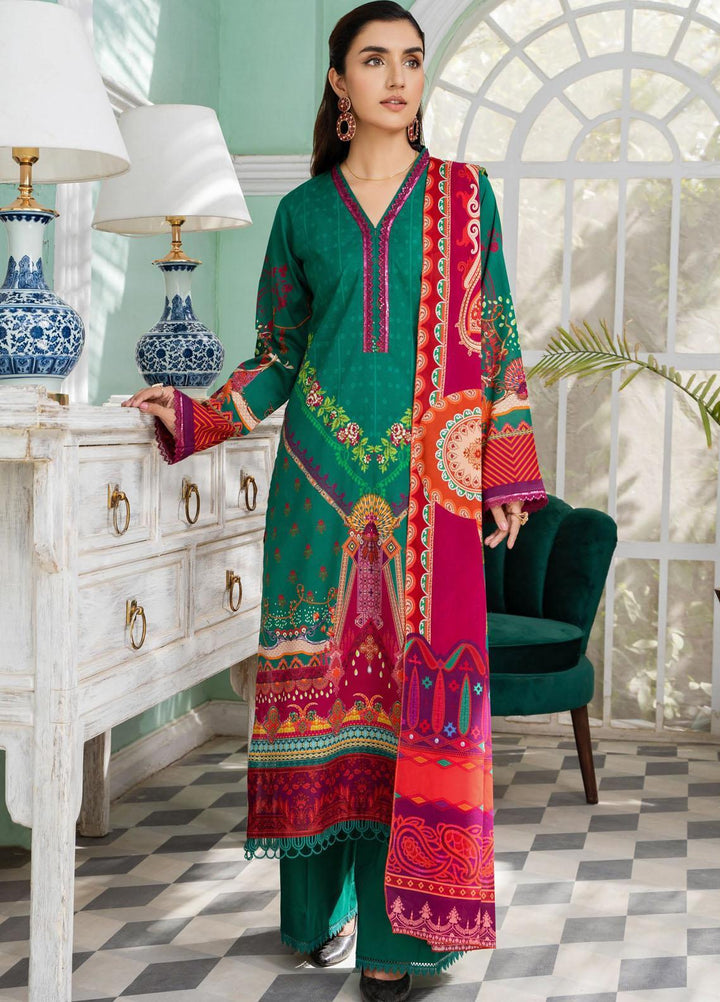 Nigar By RajBari Printed Lawn Suits Unstitched 3 Piece RB23N 3B - Summer Collection