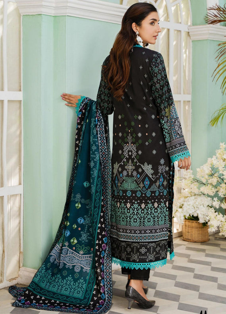 Nigar By RajBari Printed Lawn Suits Unstitched 3 Piece RB23N 4A - Summer Collection