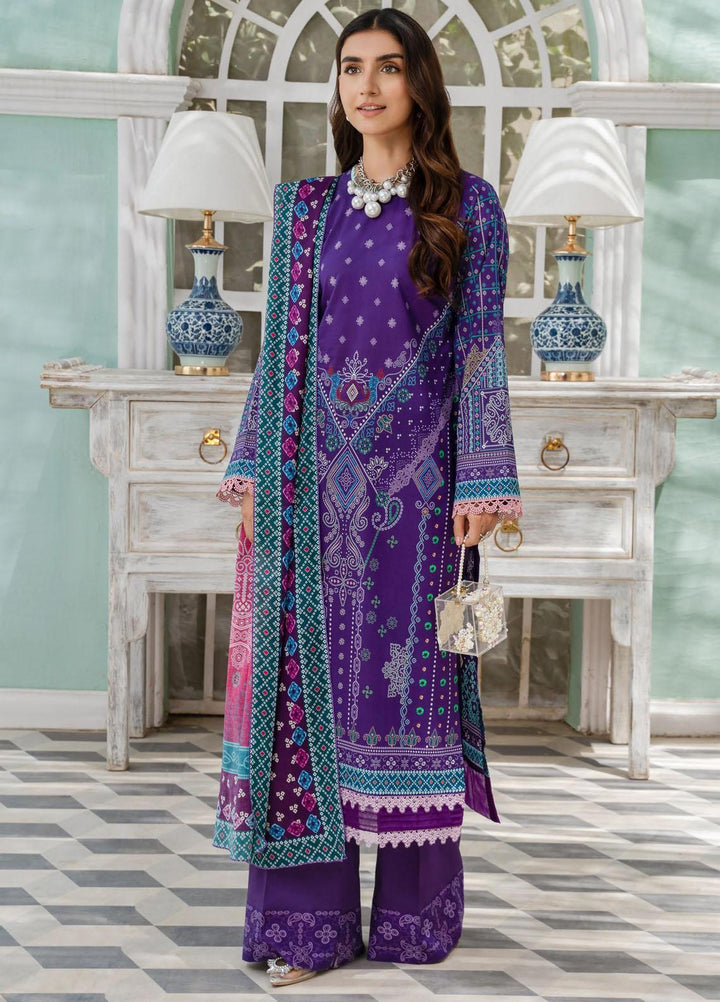 Nigar By RajBari Printed Lawn Suits Unstitched 3 Piece RB23N 4B - Summer Collection