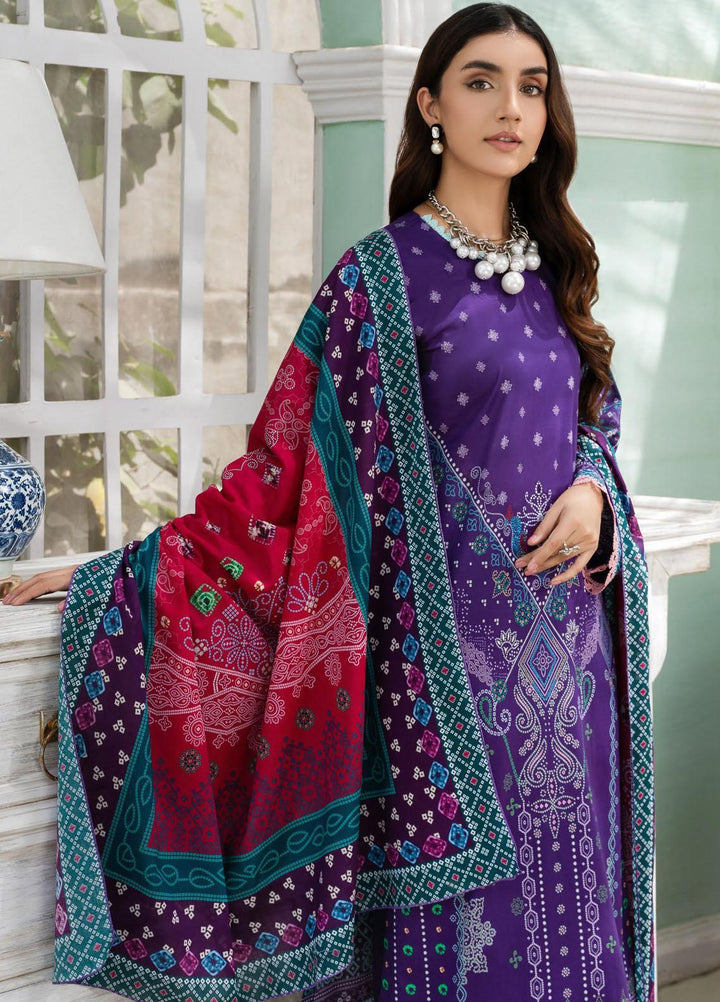 Nigar By RajBari Printed Lawn Suits Unstitched 3 Piece RB23N 4B - Summer Collection