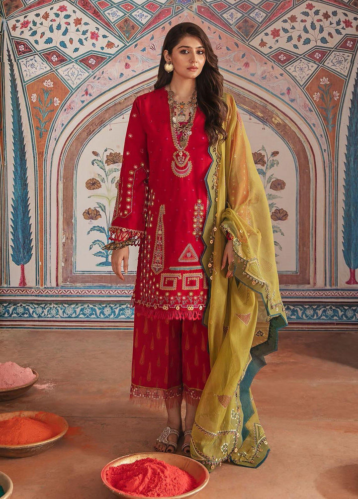 Nighat By Republic WomensWear Embroidered Lawn Suits Unstitched 3 Piece RW21N 06 - Spring / Summer Collection