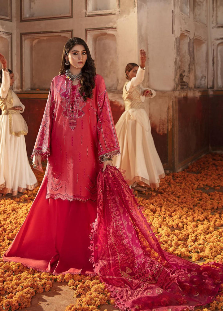 Nighat By Republic WomensWear Embroidered Lawn Suits Unstitched 3 Piece RW21N 08 - Spring / Summer Collection