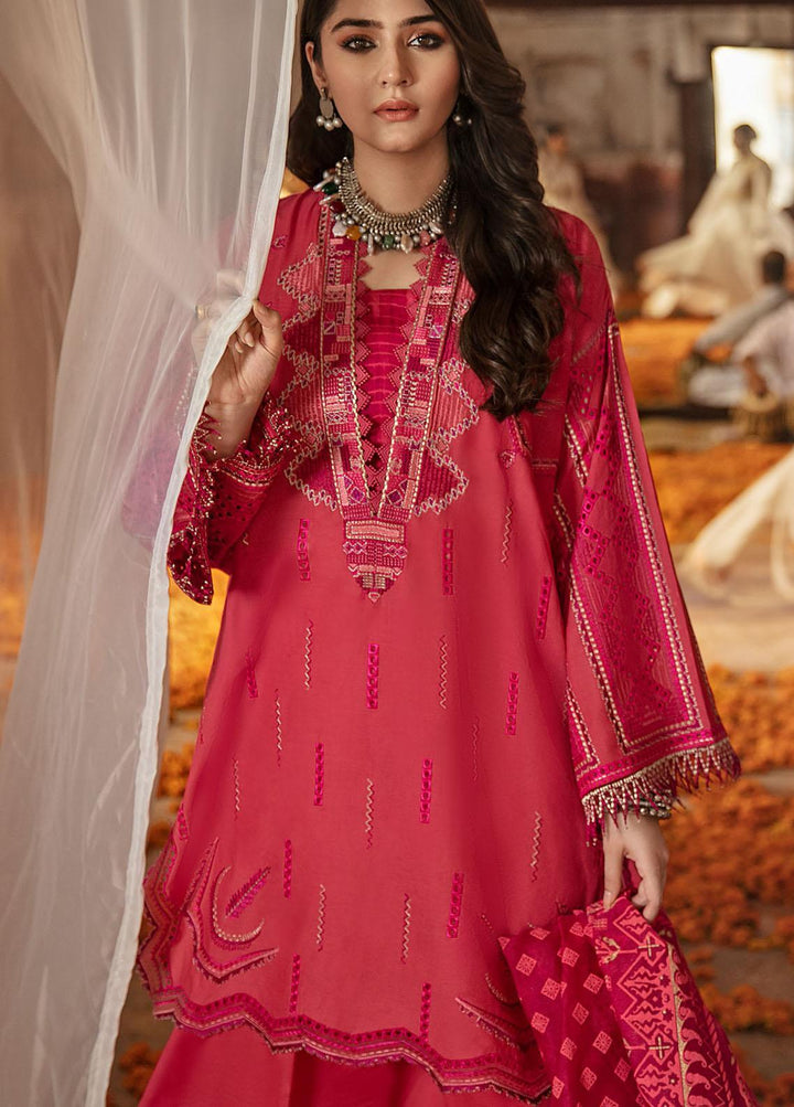 Nighat By Republic WomensWear Embroidered Lawn Suits Unstitched 3 Piece RW21N 08 - Spring / Summer Collection