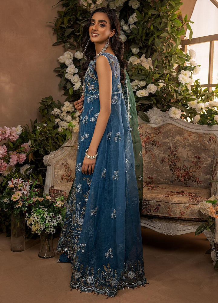 Nikhaar by Awwal Embroidered Organza Suits Unstitched 4 Piece AW22N D-03 Ruby - Formal Collection