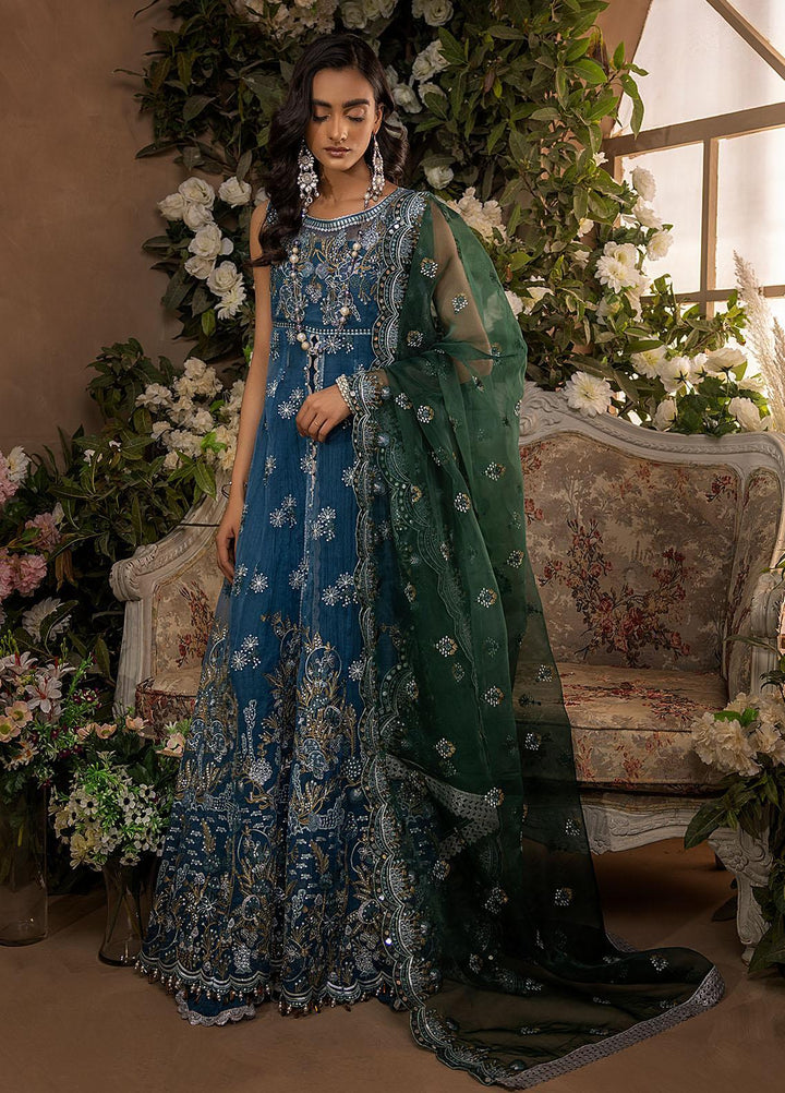 Nikhaar by Awwal Embroidered Organza Suits Unstitched 4 Piece AW22N D-03 Ruby - Formal Collection