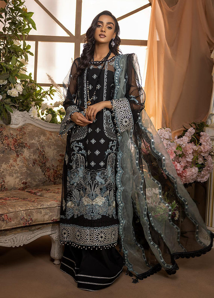 Nikhaar by Awwal Embroidered Organza Suits Unstitched 4 Piece AW22N D-07 Opal - Formal Collection