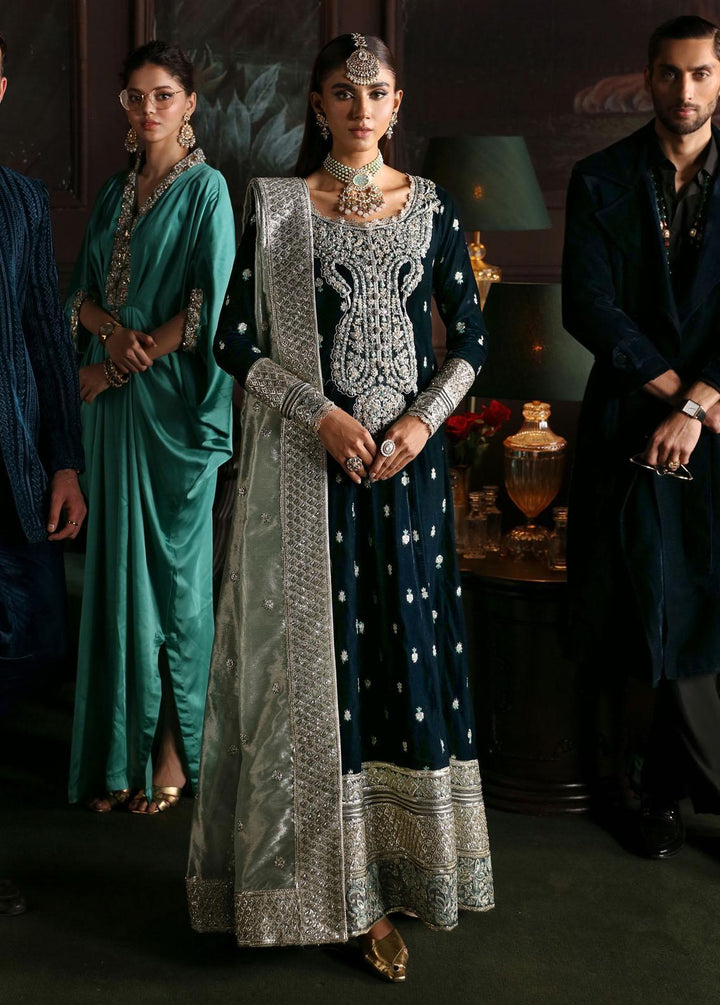 Niloufer By Mushq Embroidered Velvet Suits Unstitched 3 Piece MQ23N MV23-01 Royan - Luxury Collection