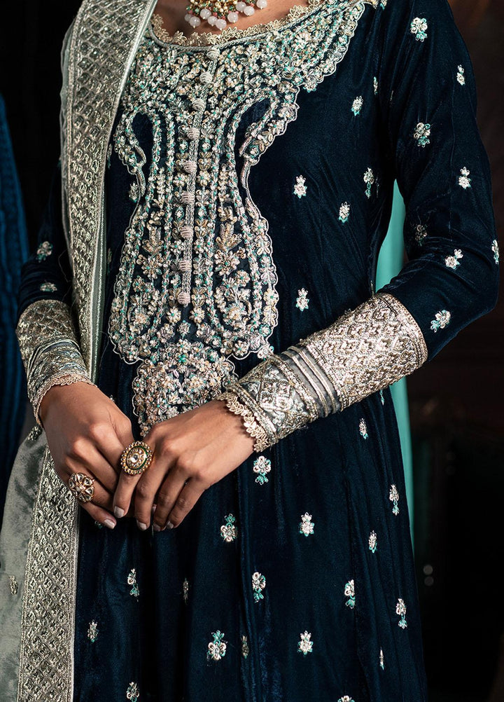 Niloufer By Mushq Embroidered Velvet Suits Unstitched 3 Piece MQ23N MV23-01 Royan - Luxury Collection