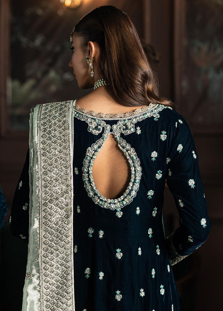 Niloufer By Mushq Embroidered Velvet Suits Unstitched 3 Piece MQ23N MV23-01 Royan - Luxury Collection