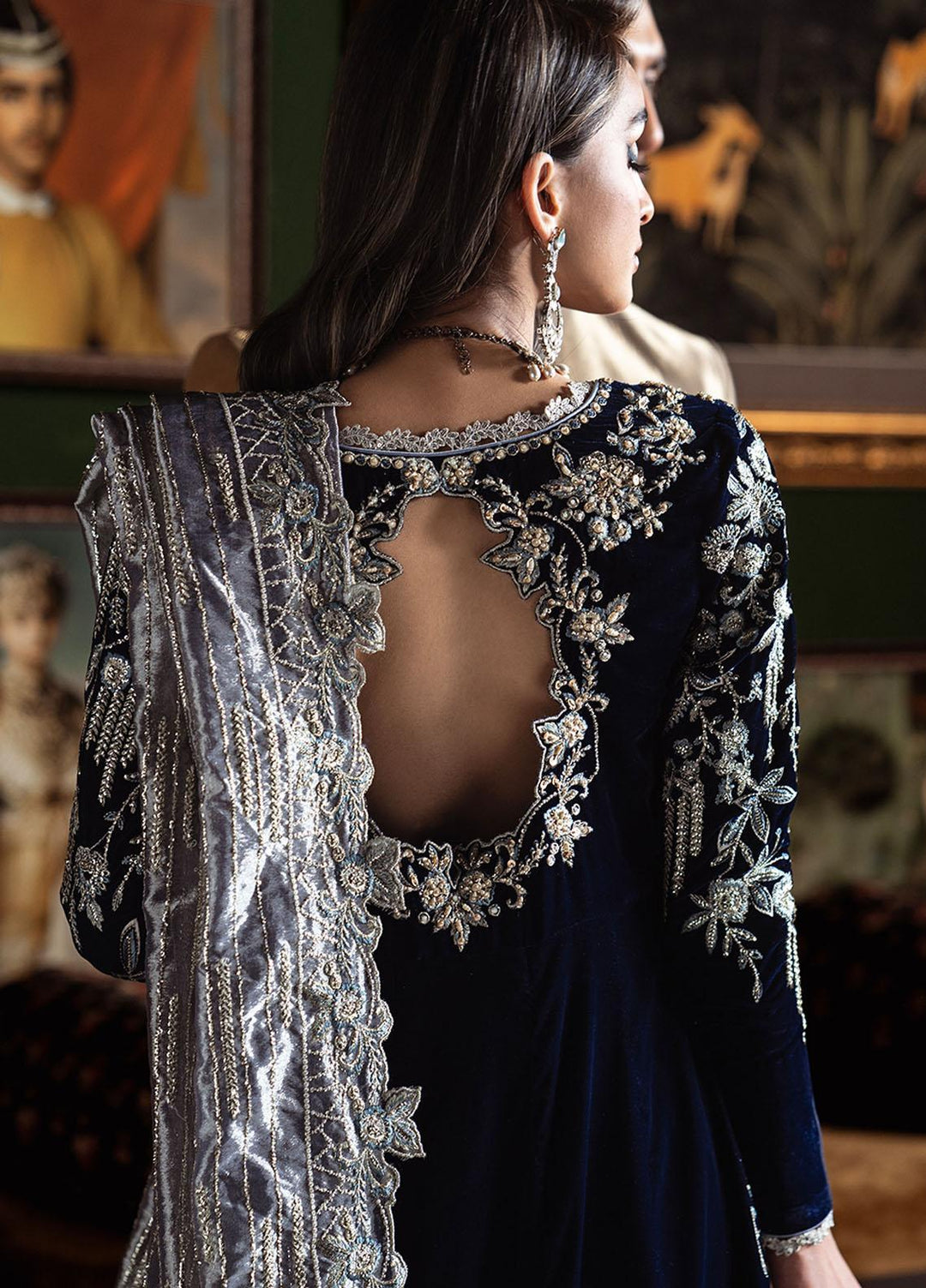 Niloufer By Mushq Embroidered Velvet Suits Unstitched 3 Piece MQ23N MV23-03 Yasmin - Luxury Collection