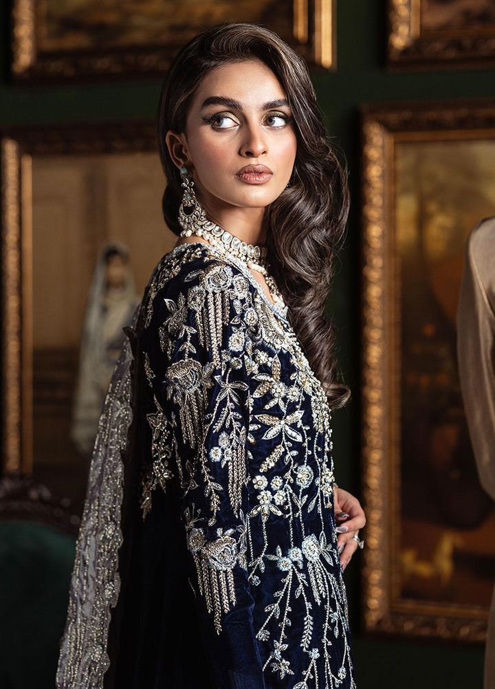 Niloufer By Mushq Embroidered Velvet Suits Unstitched 3 Piece MQ23N MV23-03 Yasmin - Luxury Collection