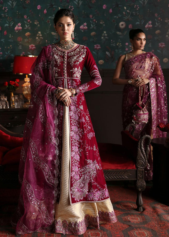 Niloufer By Mushq Embroidered Velvet Suits Unstitched 3 Piece MQ23N MV23-06 Roxana - Luxury Collection