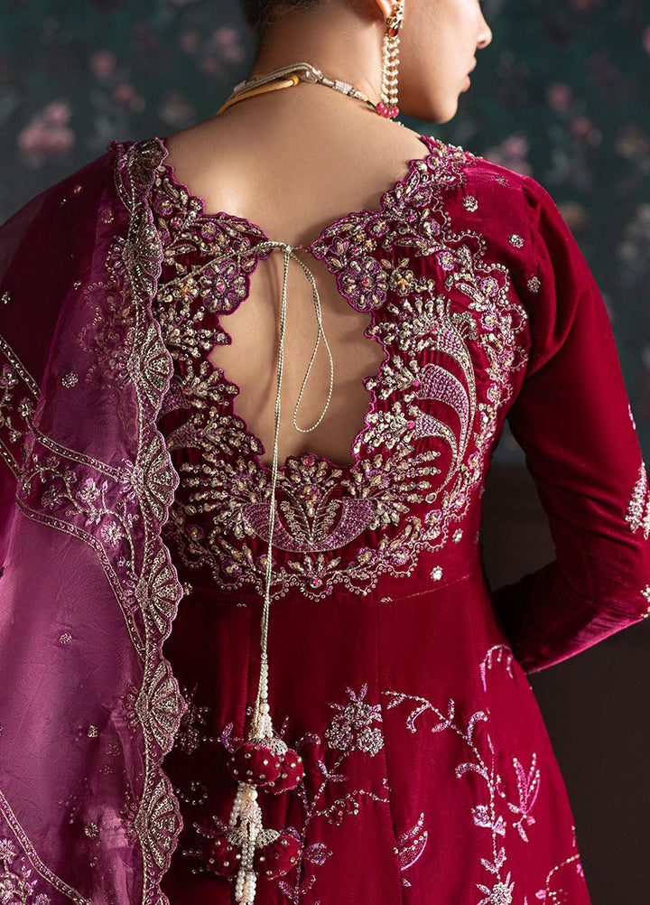 Niloufer By Mushq Embroidered Velvet Suits Unstitched 3 Piece MQ23N MV23-06 Roxana - Luxury Collection