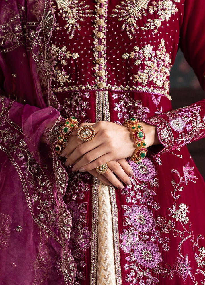 Niloufer By Mushq Embroidered Velvet Suits Unstitched 3 Piece MQ23N MV23-06 Roxana - Luxury Collection